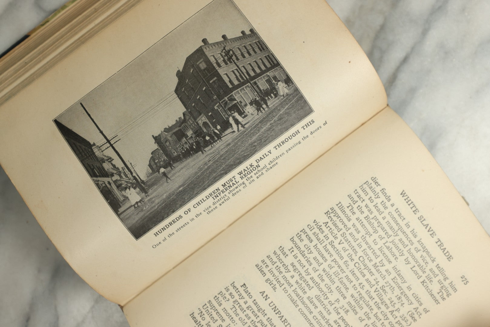 Lot 144 - "Fighting The Traffic In Young Girls Or War On The White Slave Trade" Antique Illustrated Book By Ernest A. Bell And Chapters By Other Authors, Published By G.S. Ball, 1910