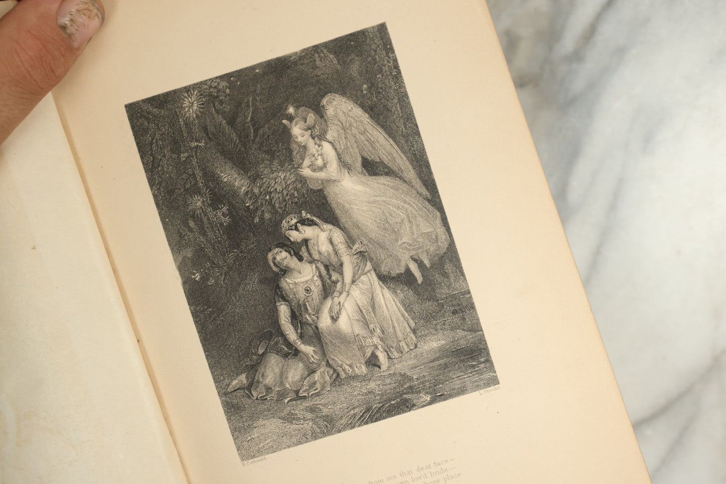 Lot 148 - "The Poetical Works Of Thomas Moore" Antique Illustrated Poetry Book, With 20+ Illustrations, With "The Life Of The Author" By Francis Waller, Published By P.F. Collier, New York, 1879, Gilt Fore Edge