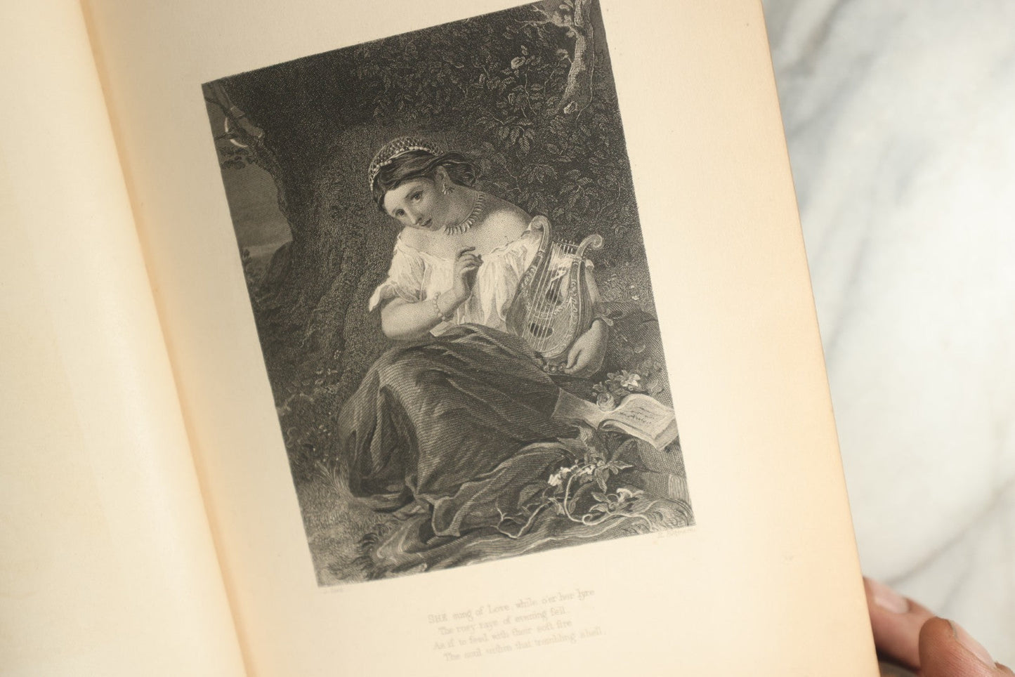 Lot 148 - "The Poetical Works Of Thomas Moore" Antique Illustrated Poetry Book, With 20+ Illustrations, With "The Life Of The Author" By Francis Waller, Published By P.F. Collier, New York, 1879, Gilt Fore Edge