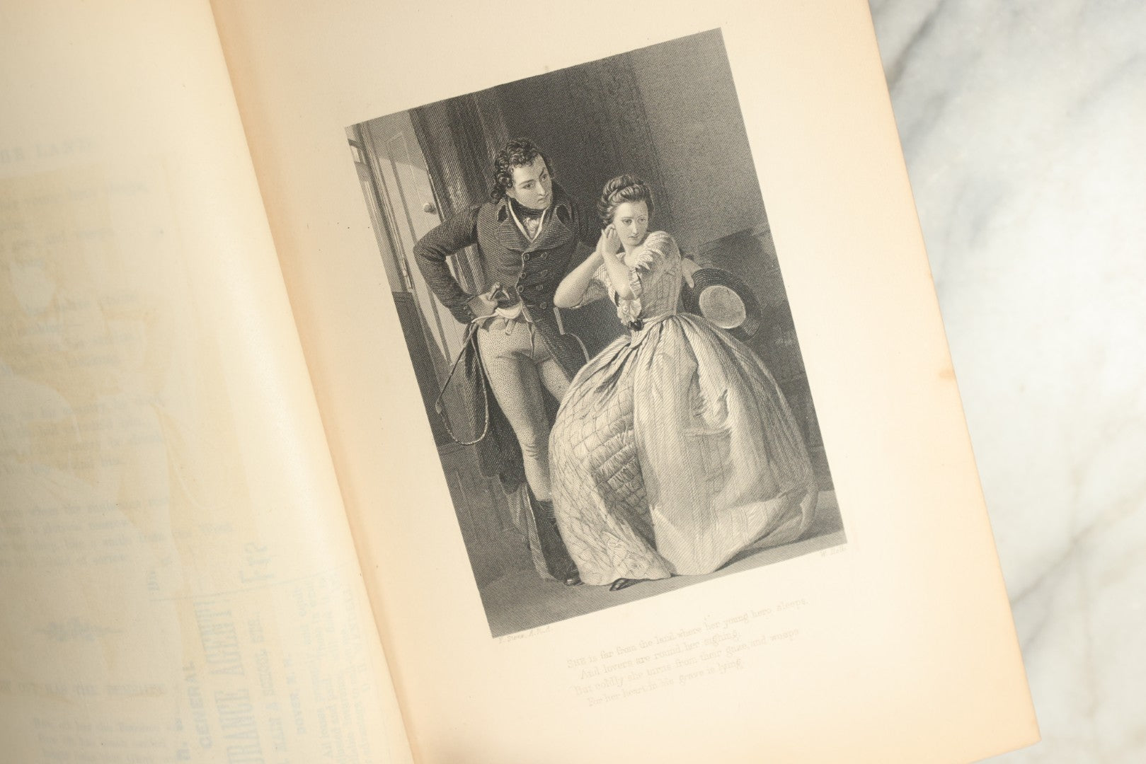 Lot 148 - "The Poetical Works Of Thomas Moore" Antique Illustrated Poetry Book, With 20+ Illustrations, With "The Life Of The Author" By Francis Waller, Published By P.F. Collier, New York, 1879, Gilt Fore Edge