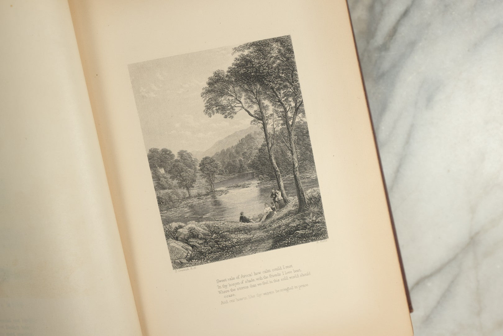 Lot 148 - "The Poetical Works Of Thomas Moore" Antique Illustrated Poetry Book, With 20+ Illustrations, With "The Life Of The Author" By Francis Waller, Published By P.F. Collier, New York, 1879, Gilt Fore Edge