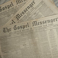 Lot 151 - Grouping Of Four Antique Newspapers “The Gospel Messenger And Church Record Of Western New York,” Utica, New York, January–February 1864