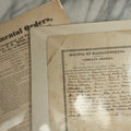 Lot 157 - Pair Of Antique Militia Broadsides Including 19th Century Massachusetts Militia Company Orders And New Hampshire Militia Regimental Orders