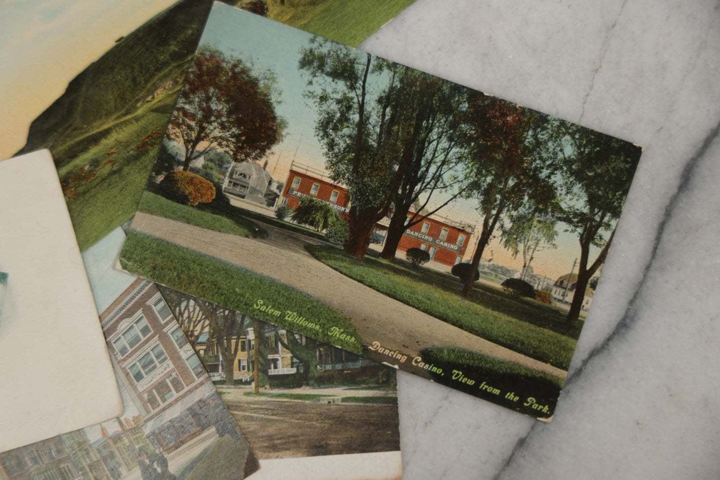 Lot 159 - Grouping Of 20 Vintage And Antique Salem, Massachusetts Postcards Including Old Witch House, Salem Willows, And Boston And Maine Train Depot