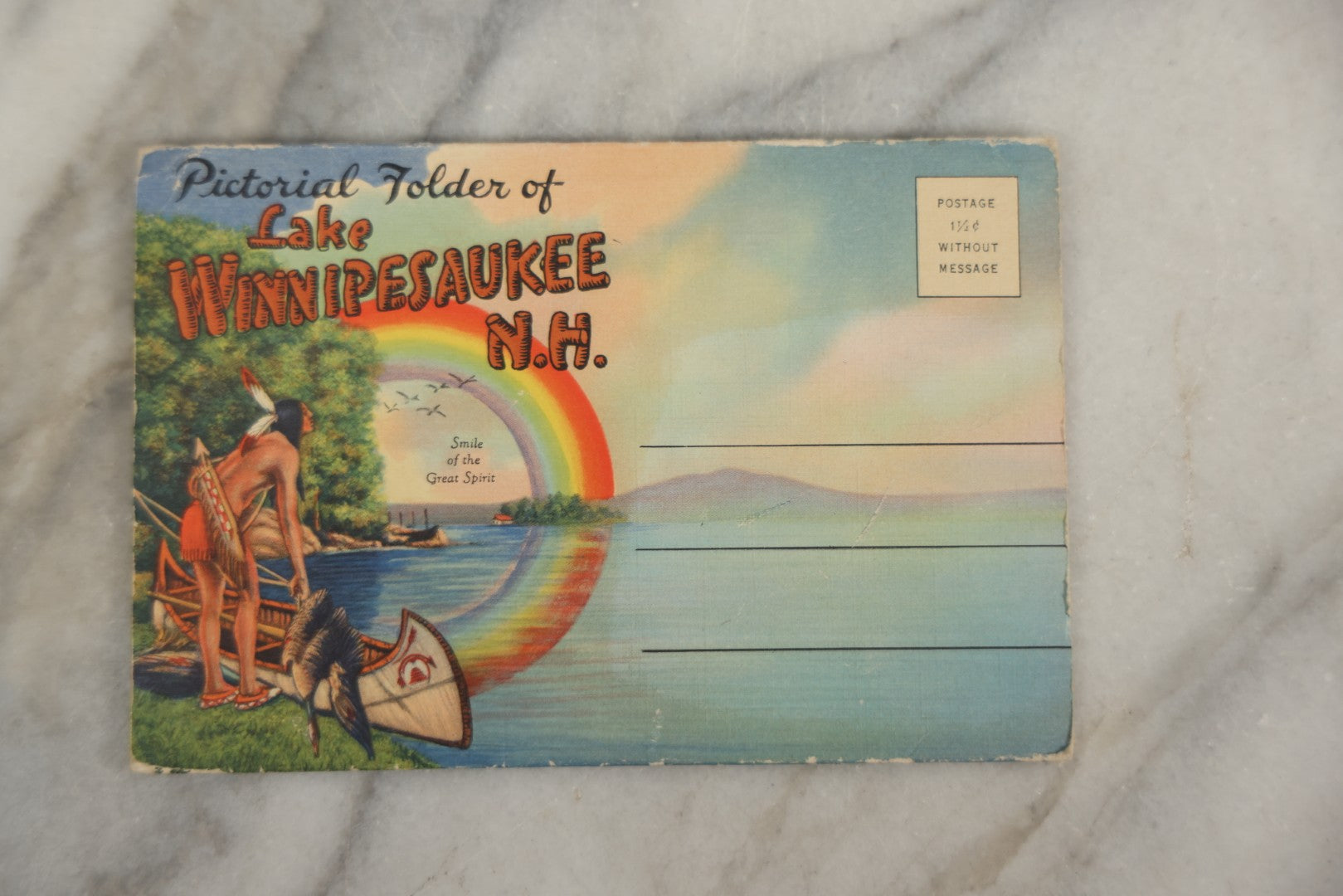 Lot 164 - Grouping Of Three Vintage New England Souvenir Folders, Including Fitchburg, Massachusetts, Lake Winnipesaukee, New Hampshire, And Old Orchard Beach, Maine