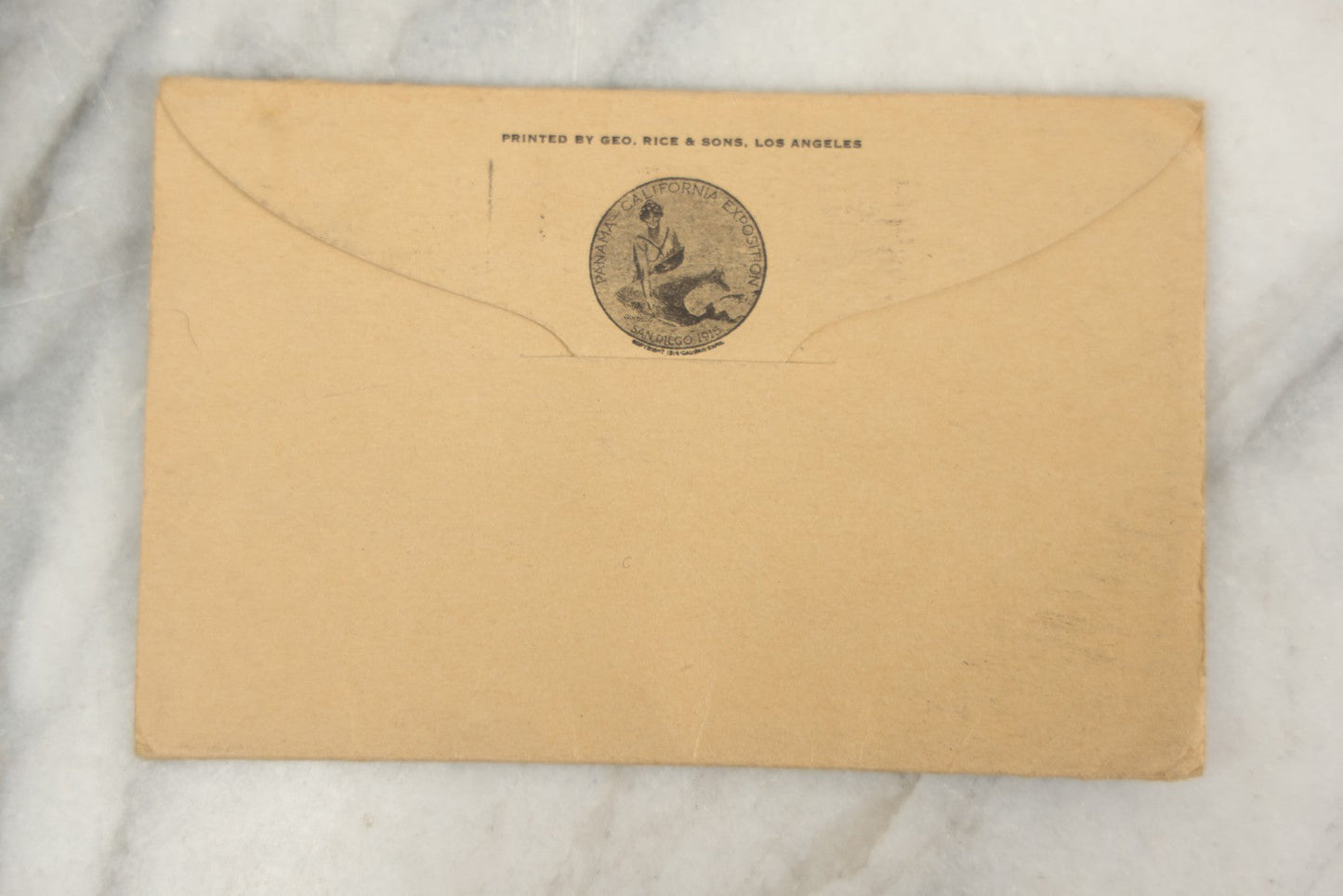 Lot 168 - Antique Panama California Exposition San Diego 1915 Souvenir Folder, Postmarked 1916, Printed By Geo. Rice & Sons, Los Angeles