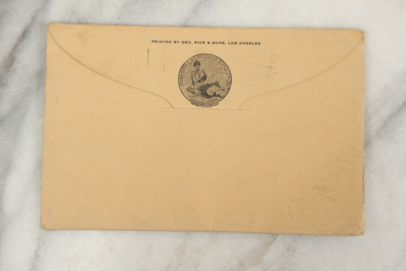 Lot 168 - Antique Panama California Exposition San Diego 1915 Souvenir Folder, Postmarked 1916, Printed By Geo. Rice & Sons, Los Angeles