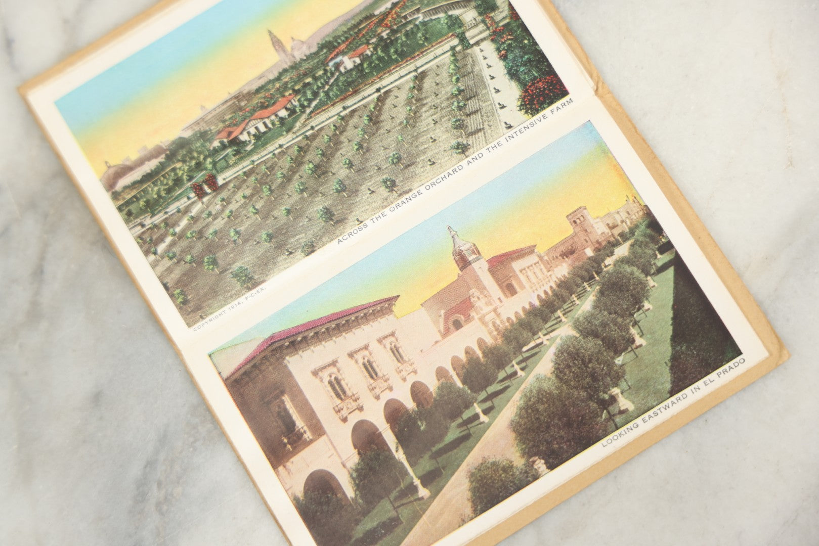 Lot 168 - Antique Panama California Exposition San Diego 1915 Souvenir Folder, Postmarked 1916, Printed By Geo. Rice & Sons, Los Angeles