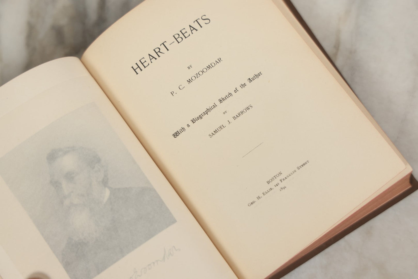 Lot 171 - Grouping Of Three Antique Books With Matching Brown Book Cloth Binding, Including "Heart-Beats" By P.C. Mozoomdar (1894), "God's Image In Man" By Henry Wood (1893), And "Mrs. Tregaskiss" By Mrs. Campbell-Praed (1895)
