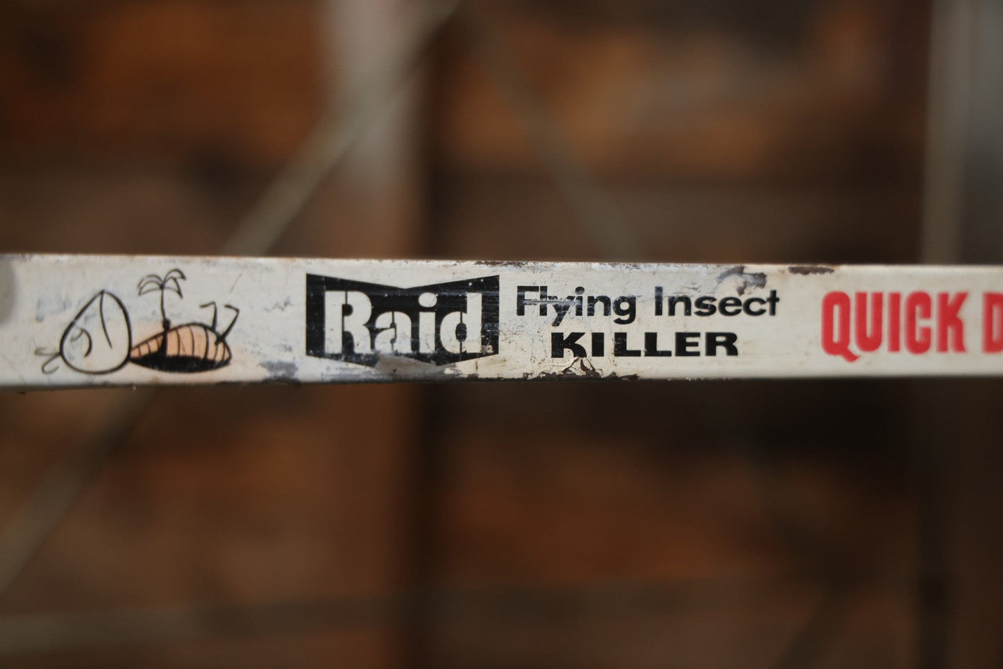 Vintage Raid “Kills'Em Dead” Advertising Metal Store Display Shelf