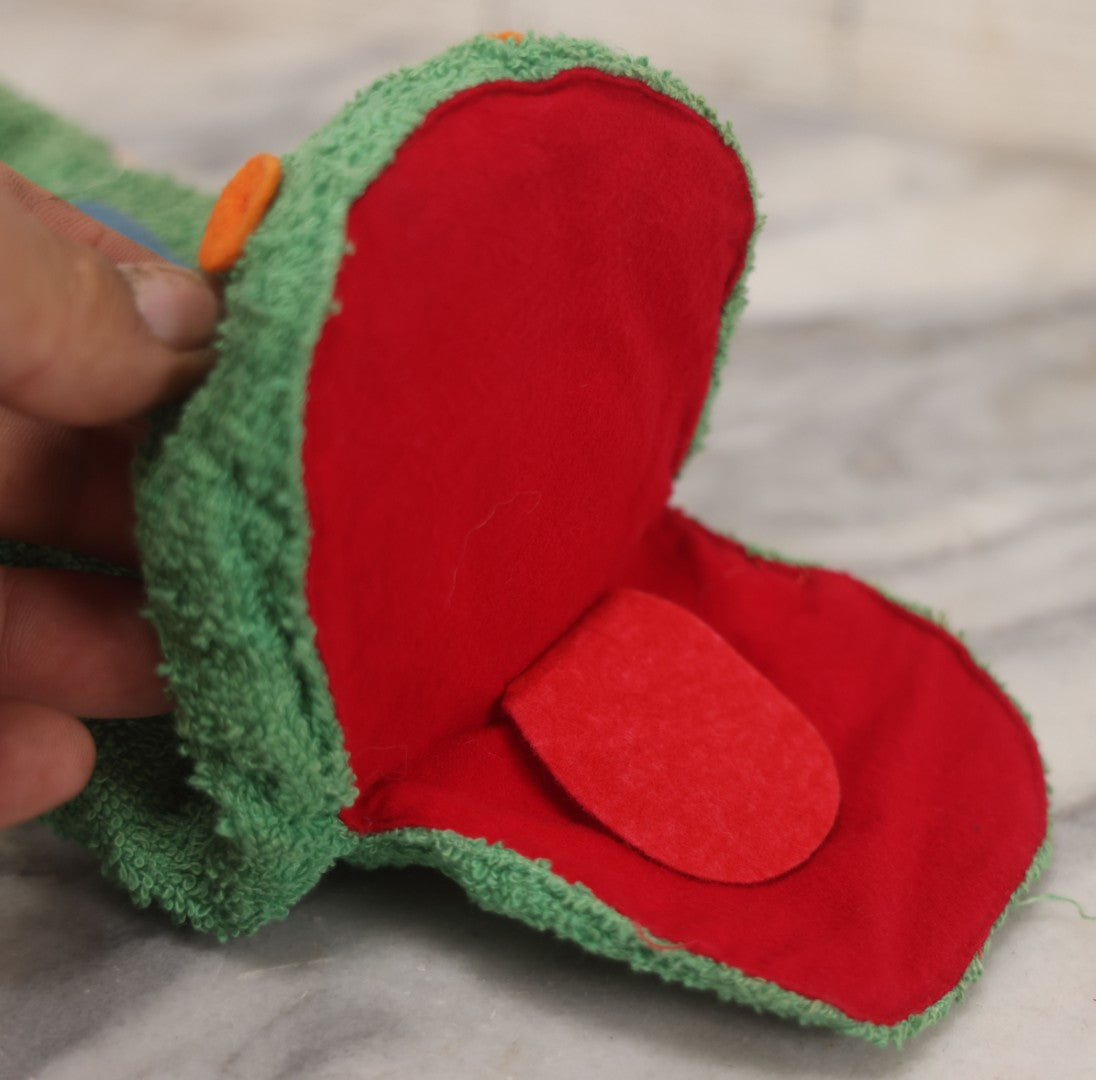 Lot 024 - Vintage Talking Green Mattel Hand Puppet With Working Pull S ...