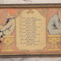 Lot 059 - Vintage Framed Comic Print, "I Love You, When" Featuring Happy And Sad Jesters, Copyright 1926, G.A. Co., A Gibson Product, Note No Glass, 10-3/4" x 6-3/4"