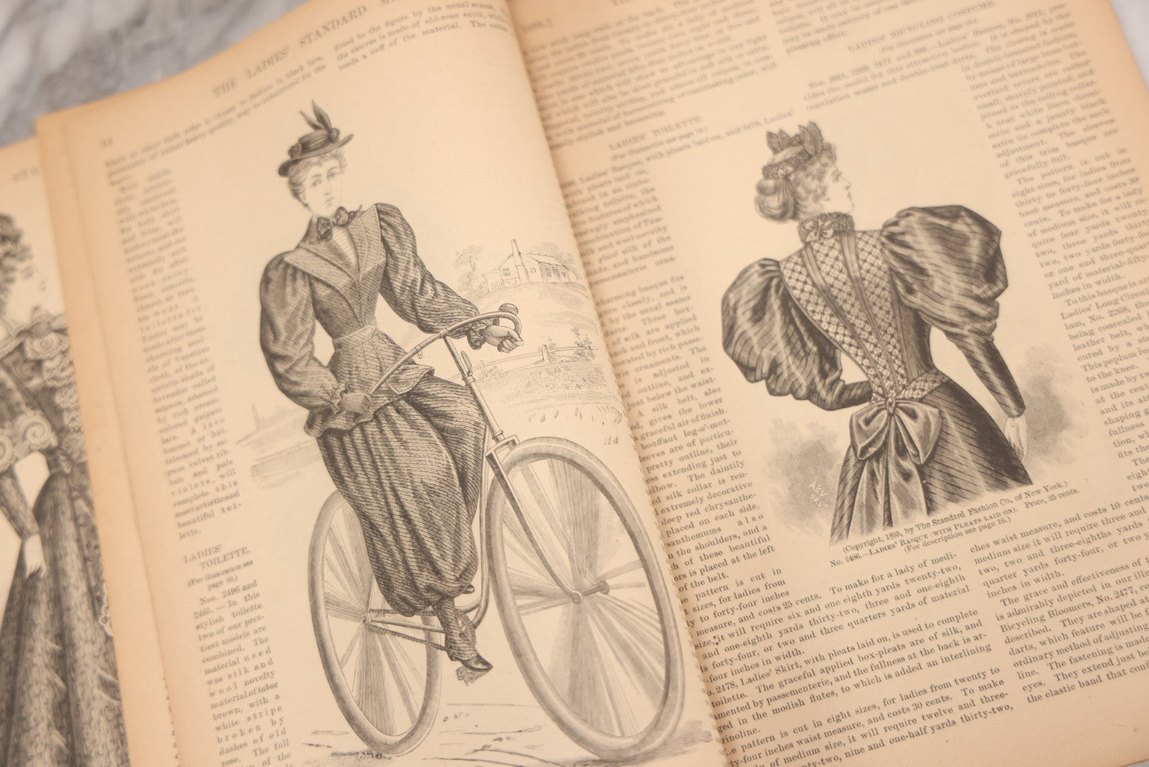 Lot 081 - "The Ladies Standard Magazine Devoted To Fashions And The Home" Antique Magazine, April 1895 Edition, Vol. XIII, Published By The Standard Fashion Co., New York, With Victorian Fashion Designs