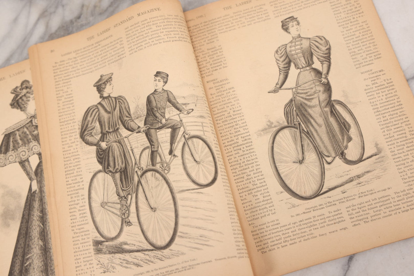 Lot 081 - "The Ladies Standard Magazine Devoted To Fashions And The Home" Antique Magazine, April 1895 Edition, Vol. XIII, Published By The Standard Fashion Co., New York, With Victorian Fashion Designs