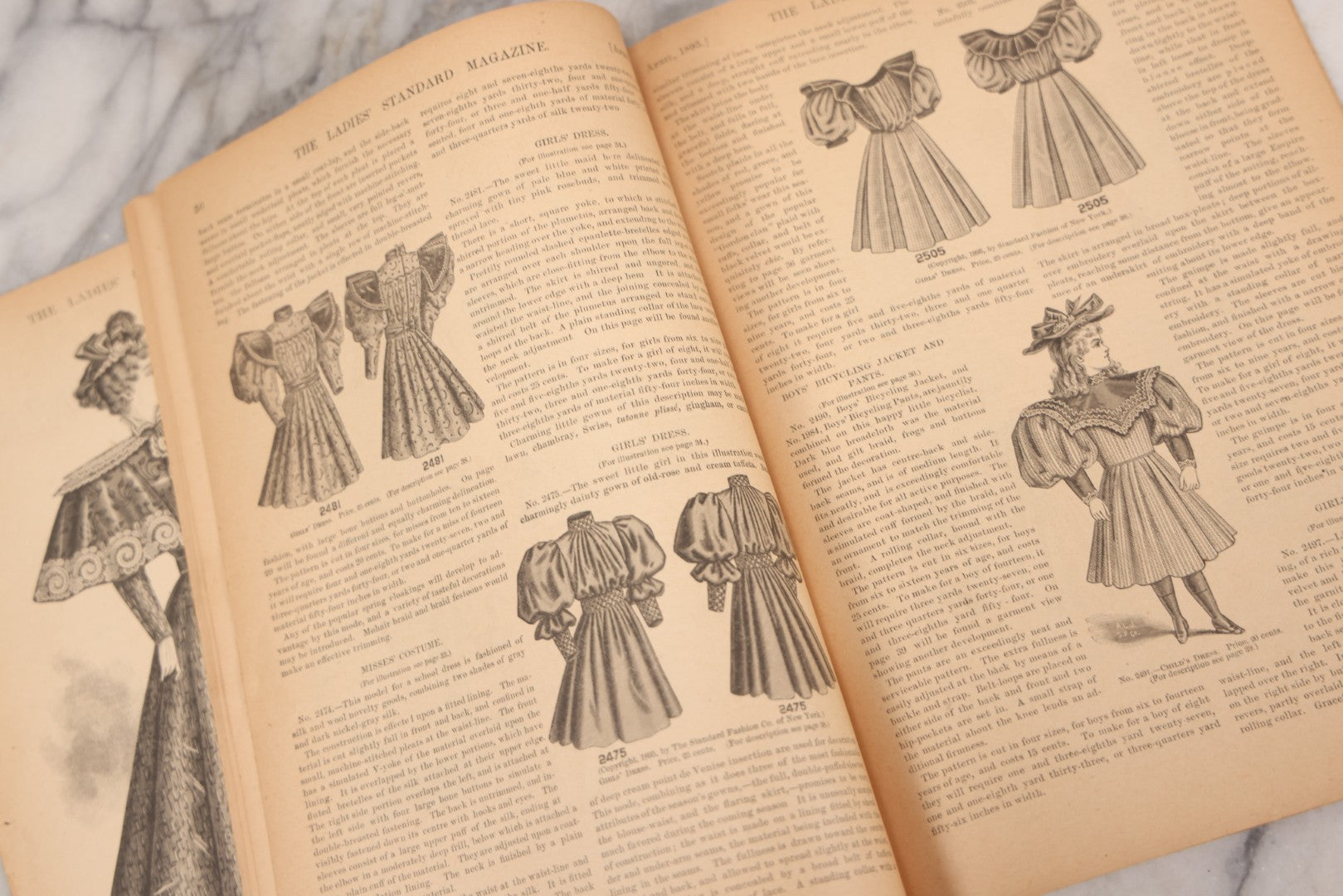 Lot 081 - "The Ladies Standard Magazine Devoted To Fashions And The Home" Antique Magazine, April 1895 Edition, Vol. XIII, Published By The Standard Fashion Co., New York, With Victorian Fashion Designs