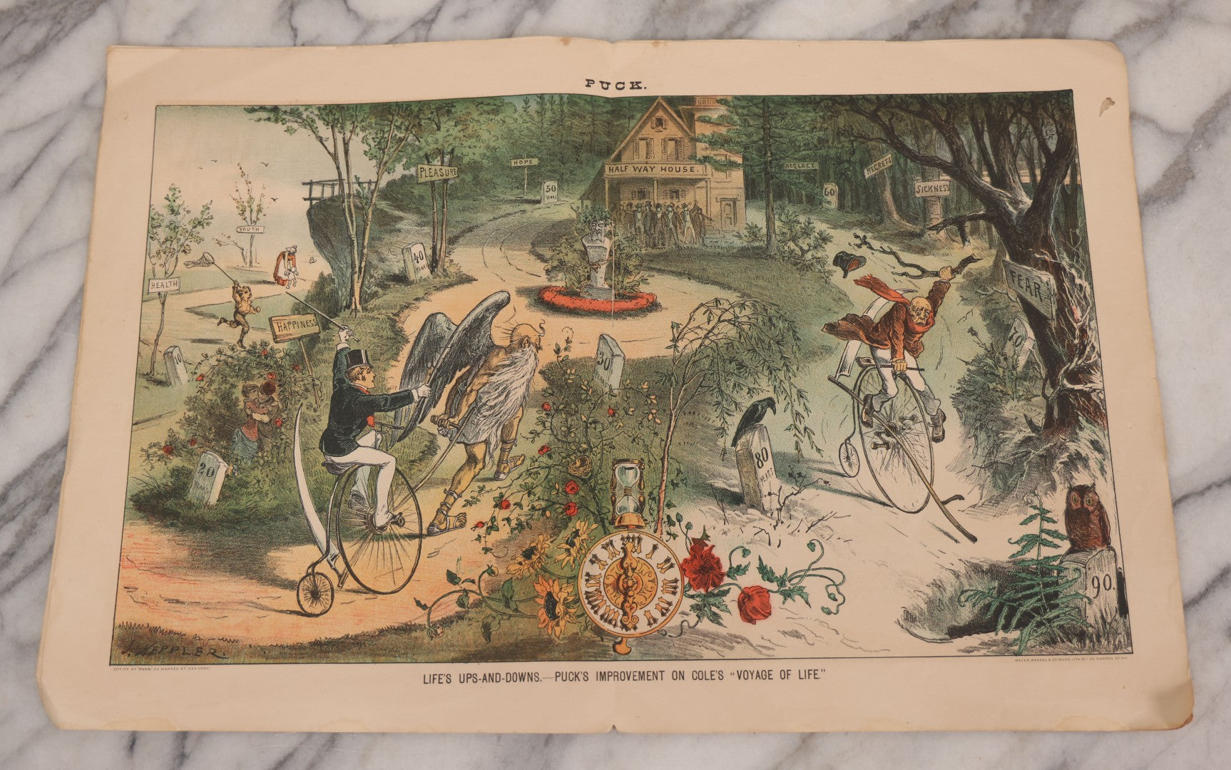 Lot 084 - "Puck" Magazine, Vol. XIII No. 331, July 11, 1883, Published By Keppler & Schwarzmann, New York, With Color Illustrations