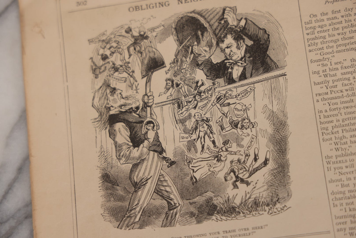 Lot 084 - "Puck" Magazine, Vol. XIII No. 331, July 11, 1883, Published By Keppler & Schwarzmann, New York, With Color Illustrations