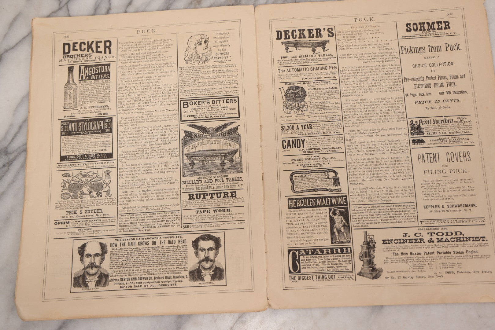 Lot 084 - "Puck" Magazine, Vol. XIII No. 331, July 11, 1883, Published By Keppler & Schwarzmann, New York, With Color Illustrations