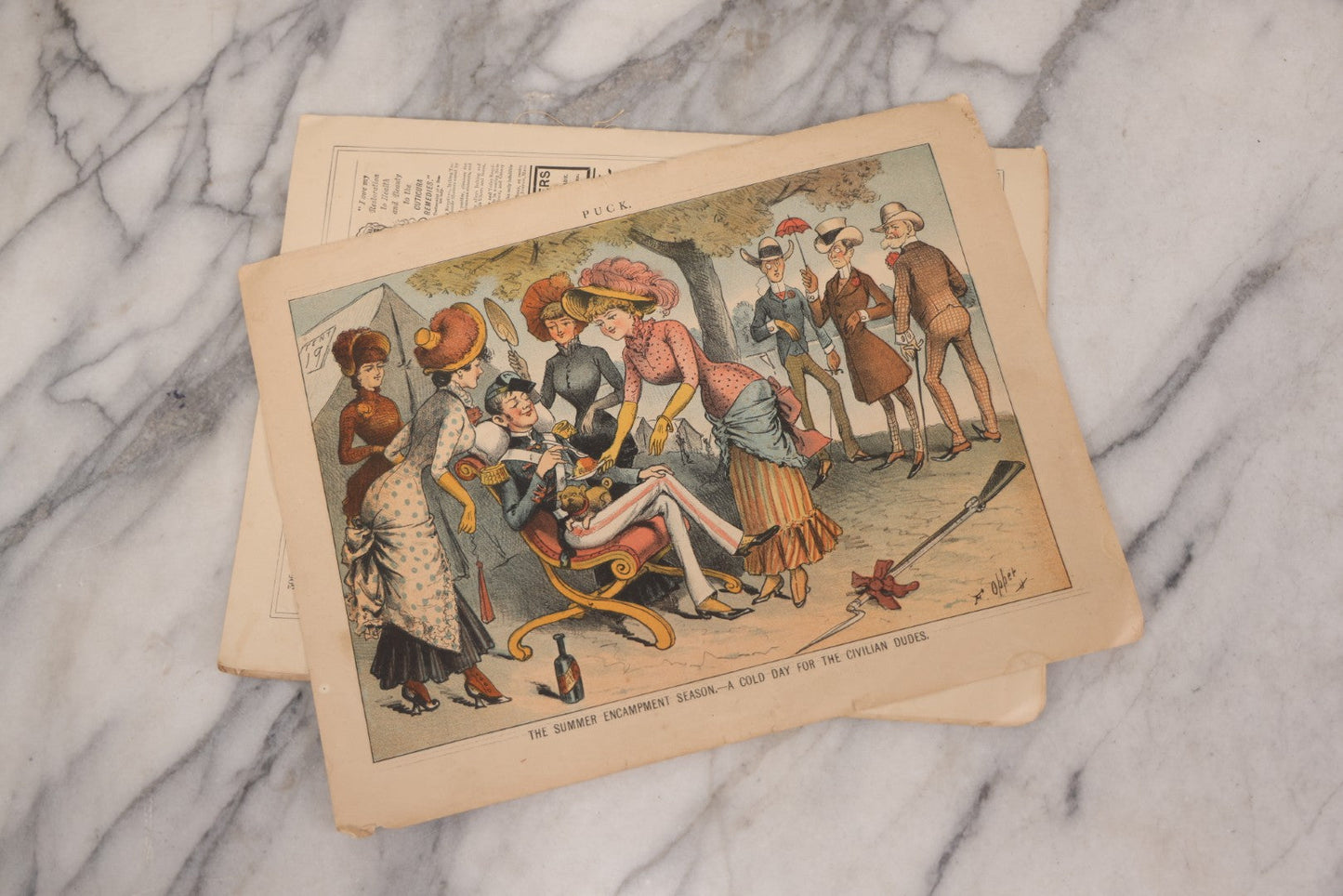 Lot 084 - "Puck" Magazine, Vol. XIII No. 331, July 11, 1883, Published By Keppler & Schwarzmann, New York, With Color Illustrations