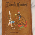 Lot 086 - Antique Hand-Painted Leather Souvenir Book Cover, Native American Man By Fire, Souvenir Of Hampton Beach, New Hampshire, Circa 1910