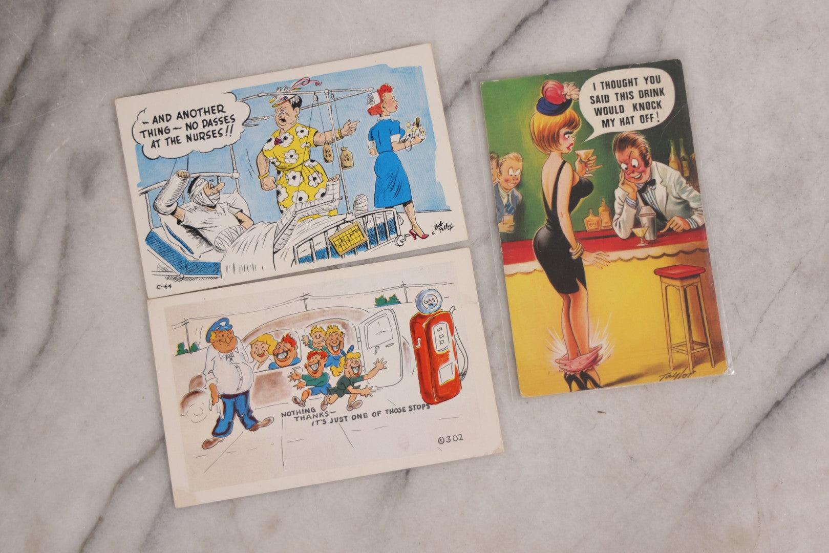Lot 091 - Grouping Of Twenty Vintage Comic Illustrated Postcards