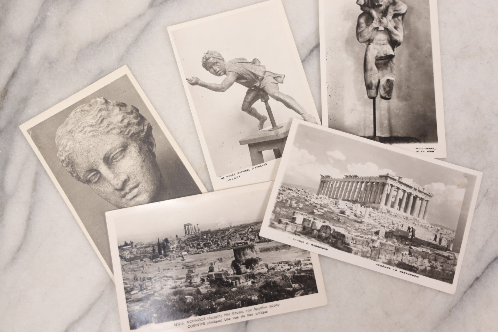 Lot 099 - Grouping Of 32 Vintage Photo Souvenir Postcards Of Greek Ruins, Greek Art And Greek Landmarks