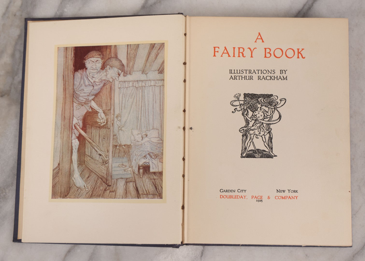 Lot 113 - "A Fairy Book," Antique Book Illustrated By Arthur Rackham, Published By Doubleday, Page & Company, Garden City, New York, 1923