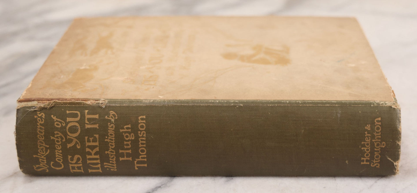 Lot 116 - "Shakespeare's Comedy Of 'As You Like It,'" Antique Book Illustrated By Hugh Thomson, Published By Hodder & Stoughton, London And New York, Circa 1910