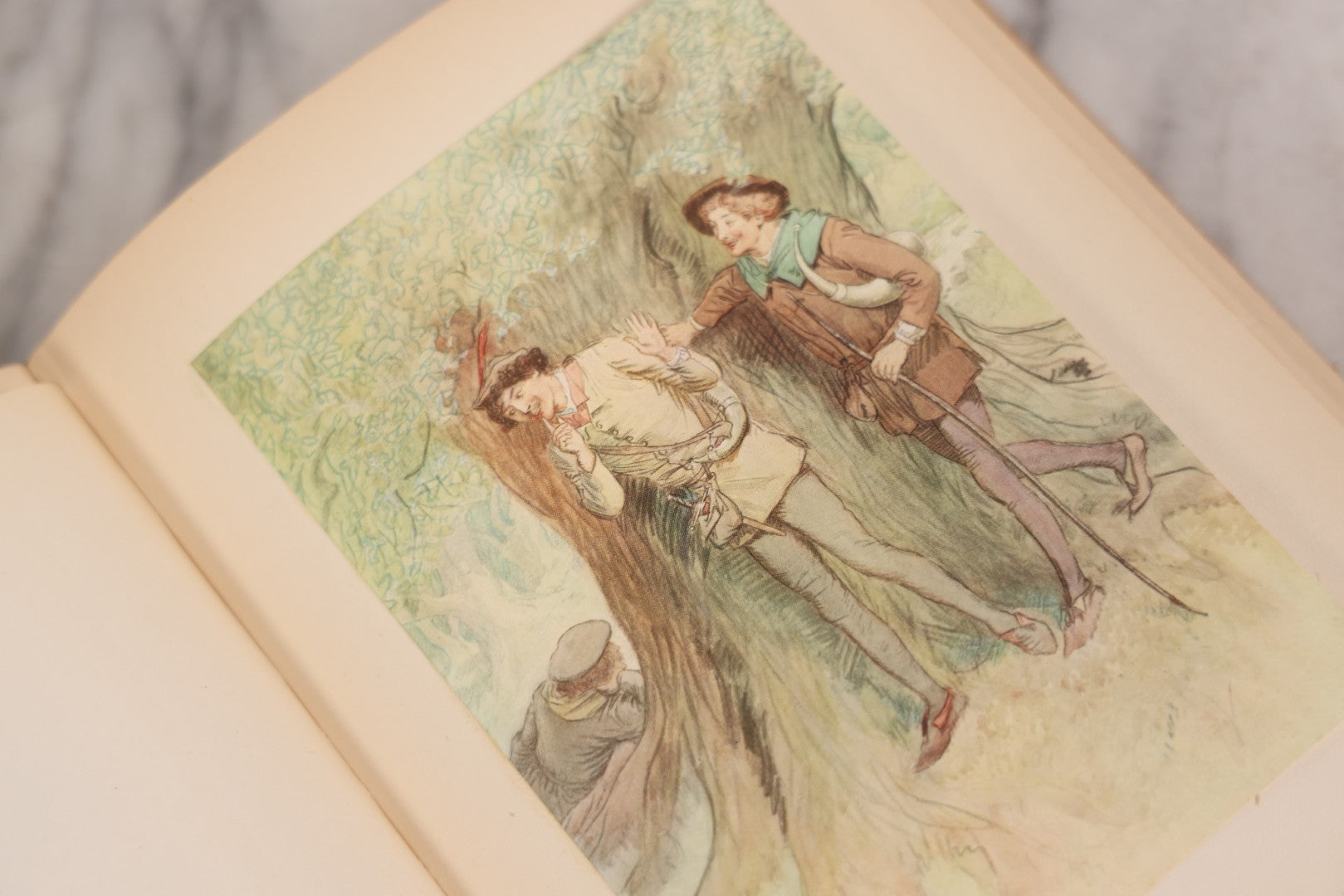 Lot 116 - "Shakespeare's Comedy Of 'As You Like It,'" Antique Book Illustrated By Hugh Thomson, Published By Hodder & Stoughton, London And New York, Circa 1910