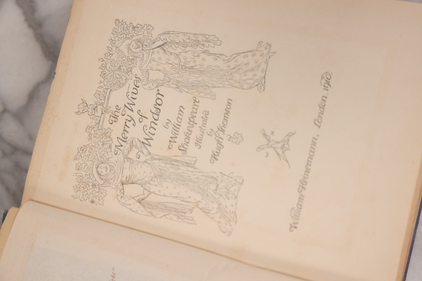 Lot 117 - "The Merry Wives Of Windsor," Antique Book By William Shakespeare Illustrated By Hugh Thomson, Published By William Heinemann, London, 1910