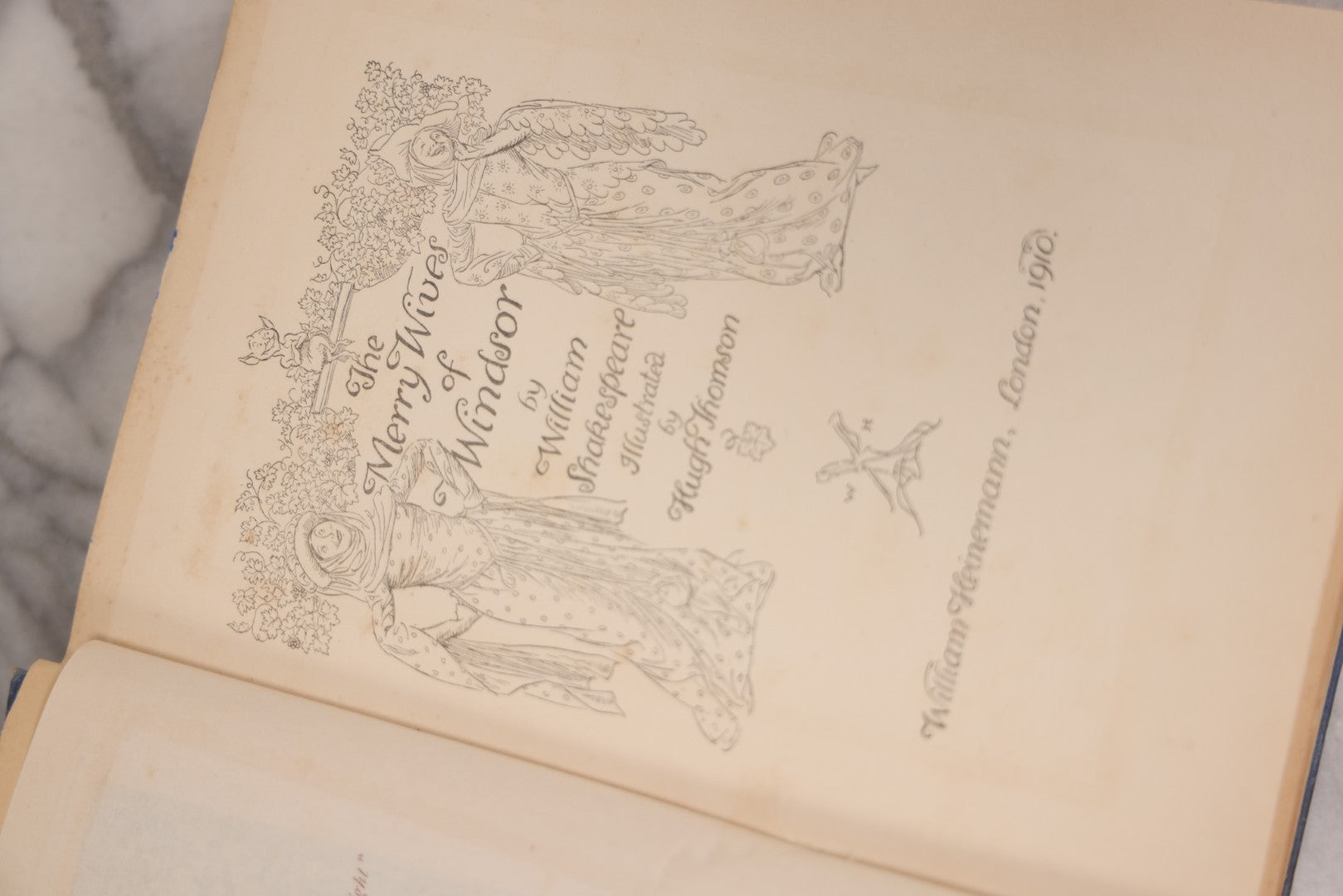 Lot 117 - "The Merry Wives Of Windsor," Antique Book By William Shakespeare Illustrated By Hugh Thomson, Published By William Heinemann, London, 1910