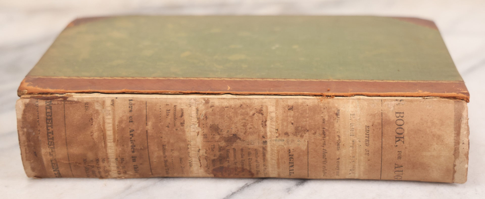 Lot 118 - "Godey's Lady's Book And Ladies American Magazine" Antique Compendium Book, Vol. XXIV, January–June 1842, Antique Book With Engravings, Published By Louis A. Godey, Publisher's Hall, Philadelphia
