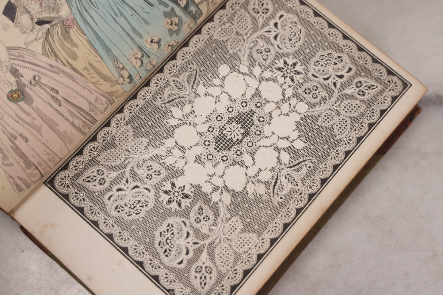 Lot 118 - "Godey's Lady's Book And Ladies American Magazine" Antique Compendium Book, Vol. XXIV, January–June 1842, Antique Book With Engravings, Published By Louis A. Godey, Publisher's Hall, Philadelphia