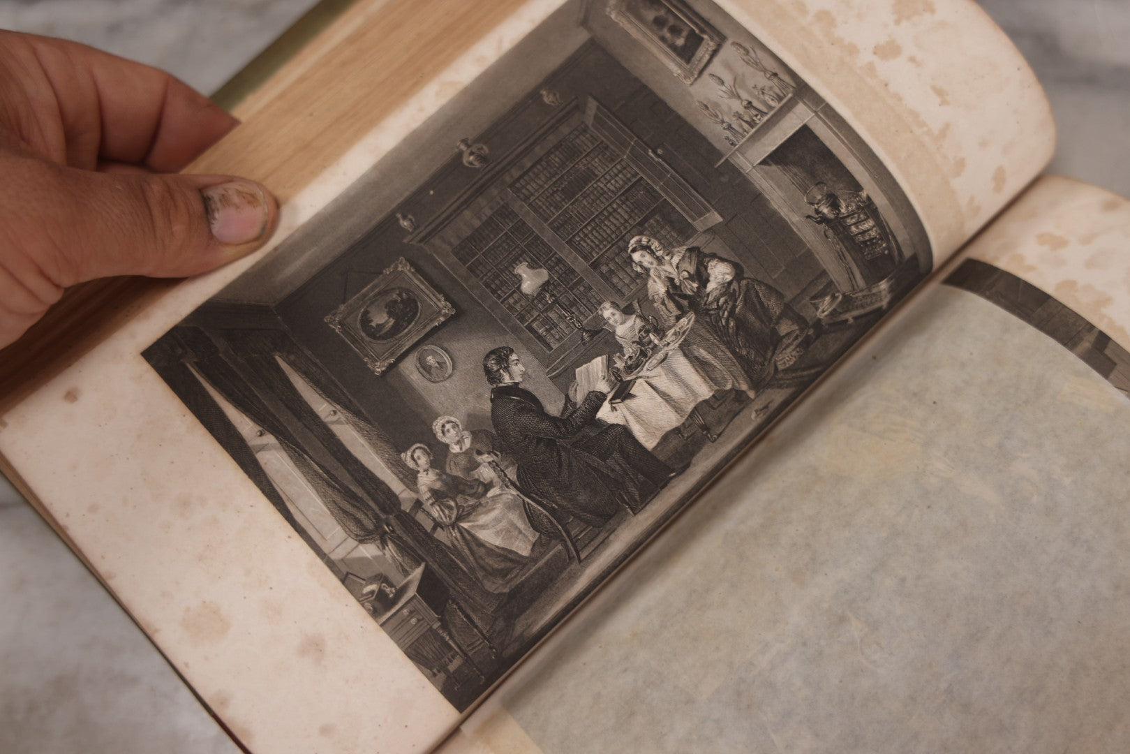 Lot 118 - "Godey's Lady's Book And Ladies American Magazine" Antique Compendium Book, Vol. XXIV, January–June 1842, Antique Book With Engravings, Published By Louis A. Godey, Publisher's Hall, Philadelphia
