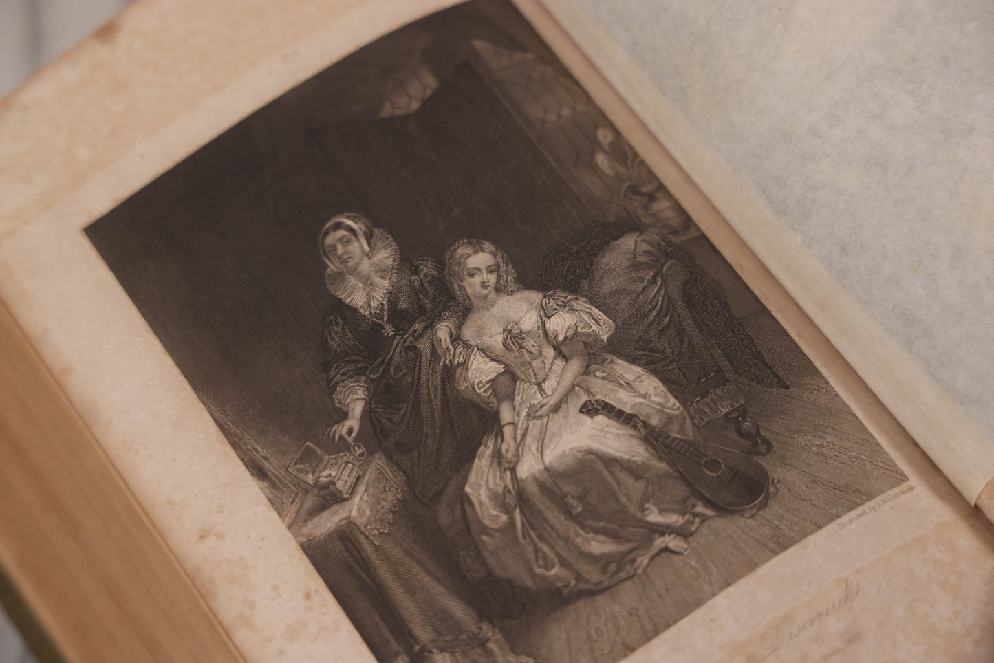 Lot 118 - "Godey's Lady's Book And Ladies American Magazine" Antique Compendium Book, Vol. XXIV, January–June 1842, Antique Book With Engravings, Published By Louis A. Godey, Publisher's Hall, Philadelphia