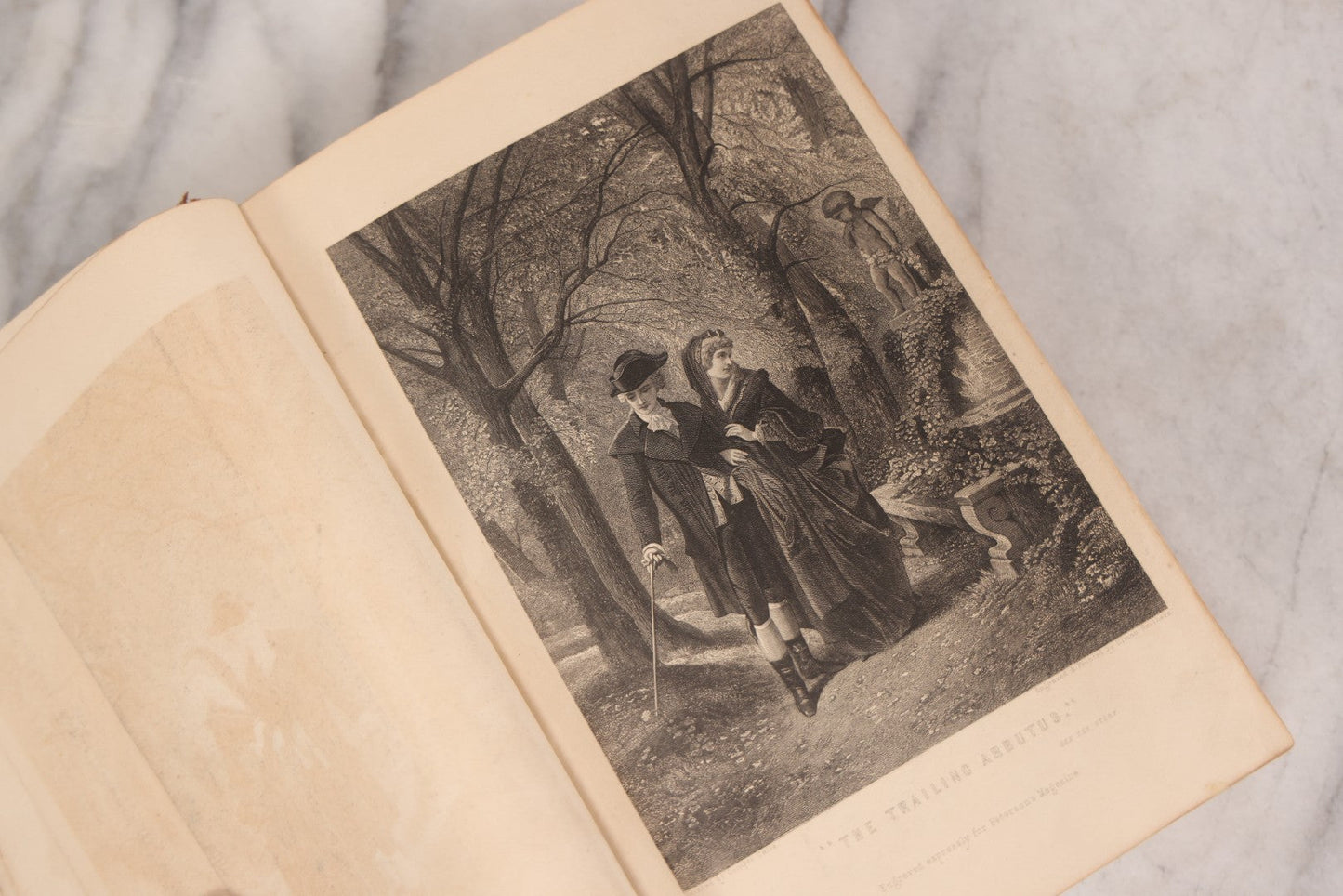 Lot 119 - "Peterson's Magazine," Antique Compendium Book For 1875 With Engravings Including Hand-Colored Examples, Published By Charles J. Peterson, Philadelphia