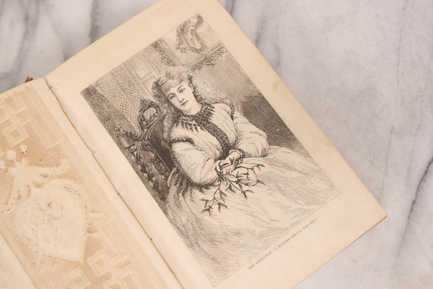 Lot 119 - "Peterson's Magazine," Antique Compendium Book For 1875 With Engravings Including Hand-Colored Examples, Published By Charles J. Peterson, Philadelphia