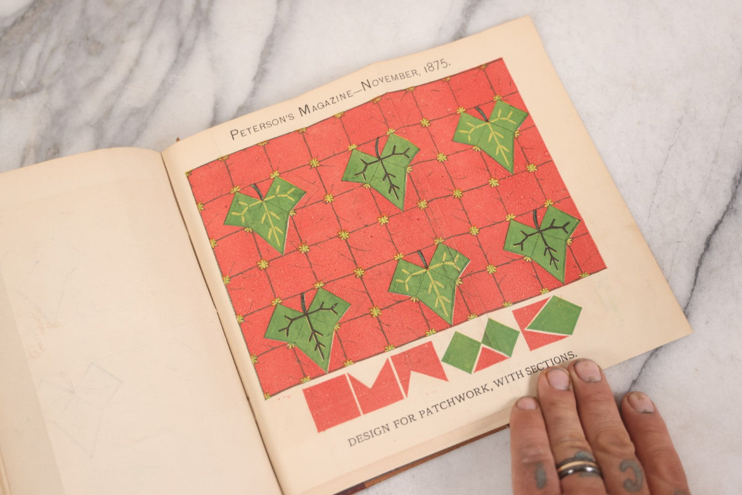 Lot 119 - "Peterson's Magazine," Antique Compendium Book For 1875 With Engravings Including Hand-Colored Examples, Published By Charles J. Peterson, Philadelphia