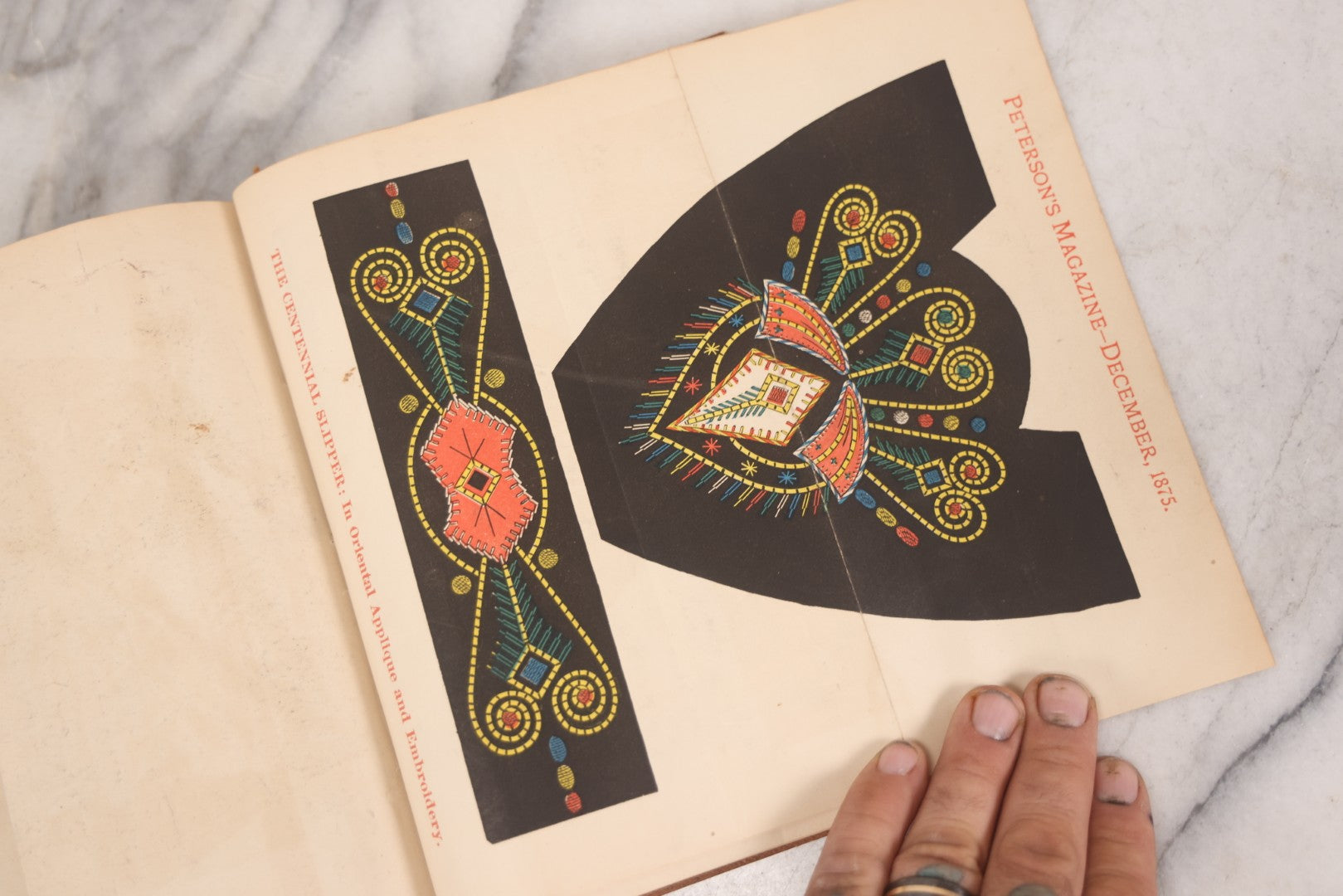 Lot 119 - "Peterson's Magazine," Antique Compendium Book For 1875 With Engravings Including Hand-Colored Examples, Published By Charles J. Peterson, Philadelphia
