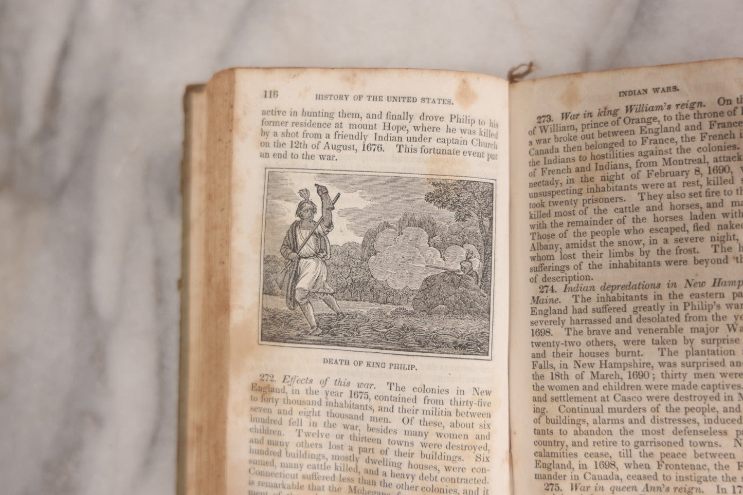 Lot 120 - "History Of The United States," Antique Book By Noah Webster, Published By Durrie & Peck, New Haven, Connecticut, 1832, Illustrated