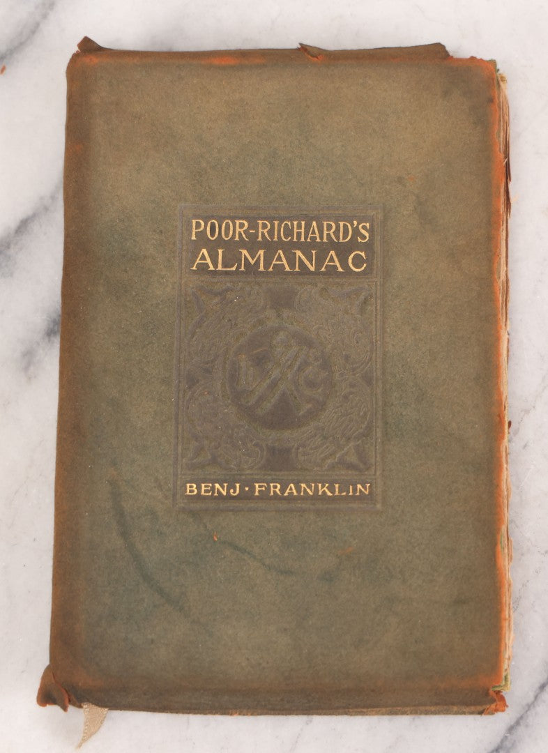 Lot 122 - Pair Of Antique Books Including "The Voyage Of The Mary Adair" By Frances E. Crompton, Published By Henry Altemus Company, Philadelphia, 1900, And "Poor Richard's Almanac" By Benjamin Franklin