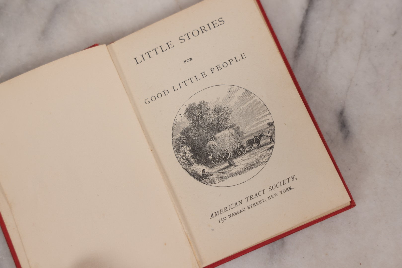 Lot 123 - "Little Stories For Good Little People," Antique Book With Illustrations, Published By American Tract Society, New York, 1876