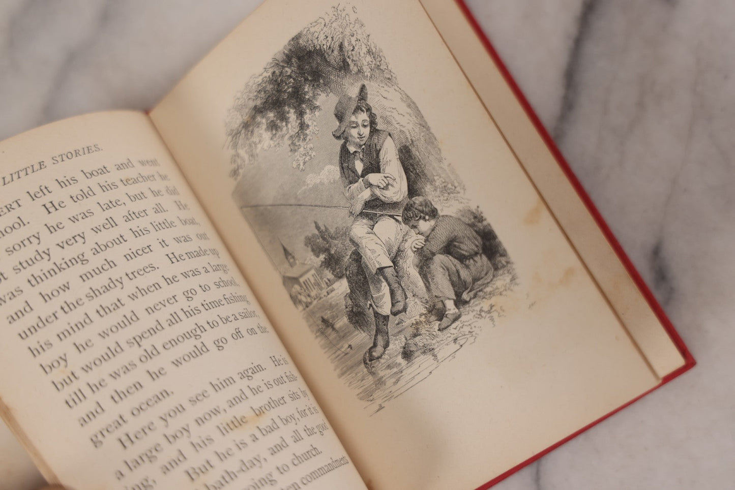 Lot 123 - "Little Stories For Good Little People," Antique Book With Illustrations, Published By American Tract Society, New York, 1876