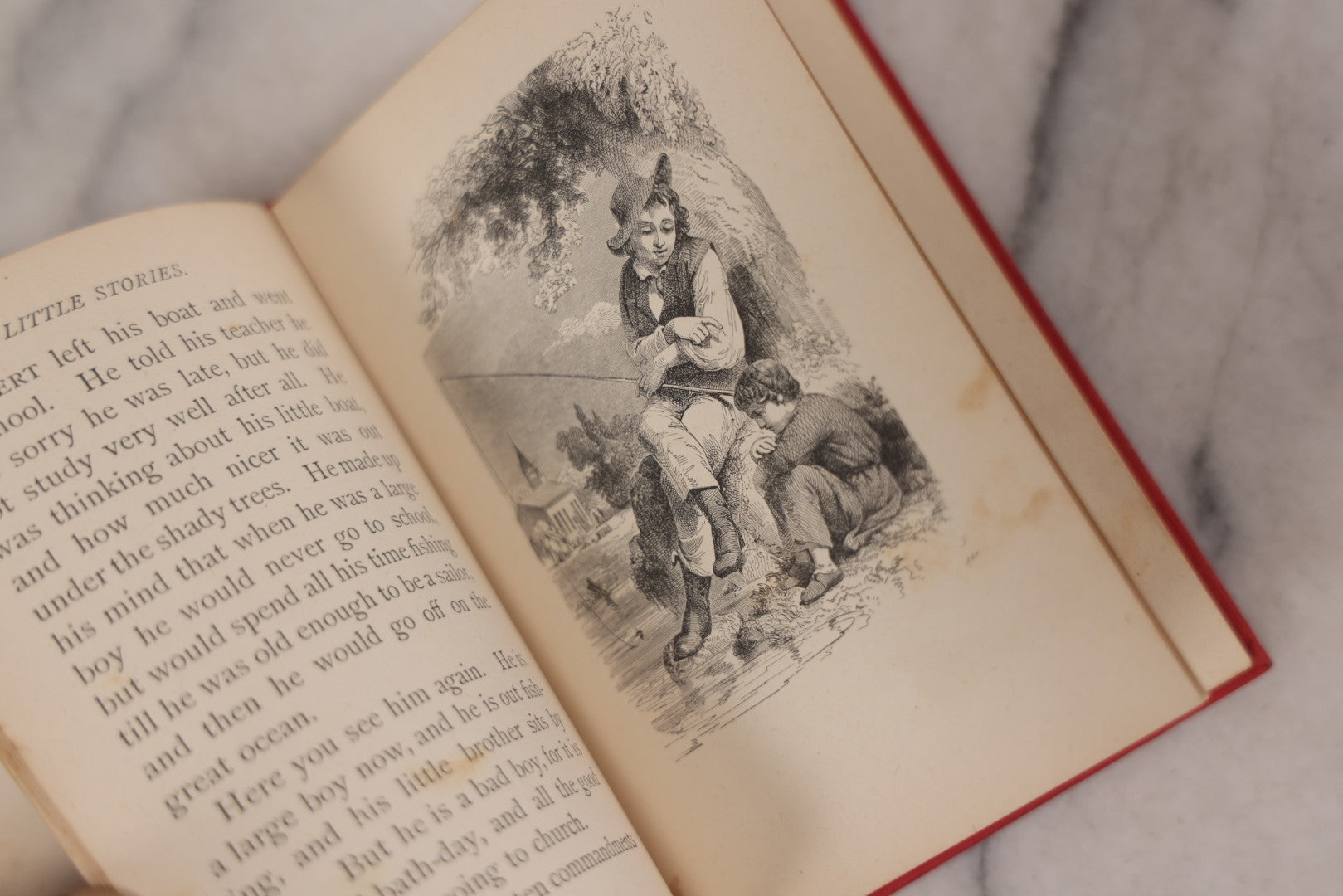 Lot 123 - "Little Stories For Good Little People," Antique Book With Illustrations, Published By American Tract Society, New York, 1876
