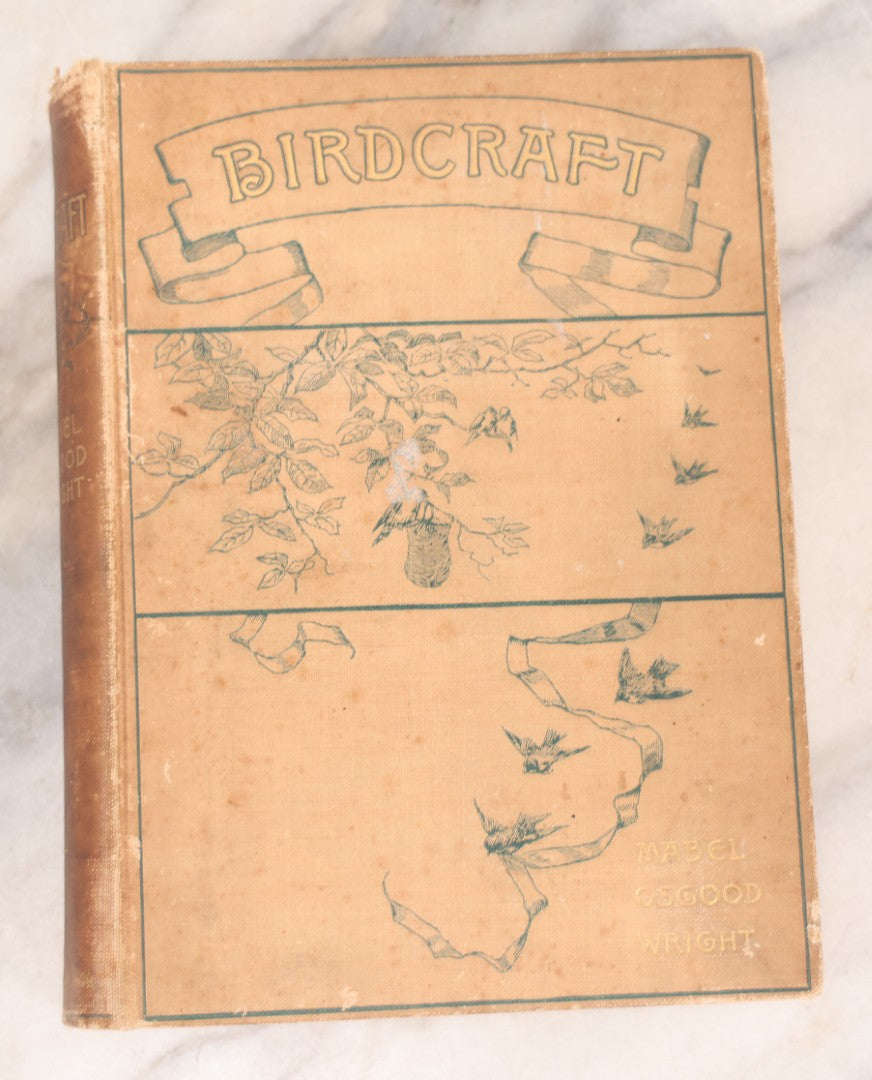 Lot 126 - "Birdcraft: A Field Book Of Two Hundred Song, Game, And Water Birds," Antique Book By Mabel Osgood Wright With 128 Color Plates And Other Illustrations, Published By Macmillan And Co., New York, 1895