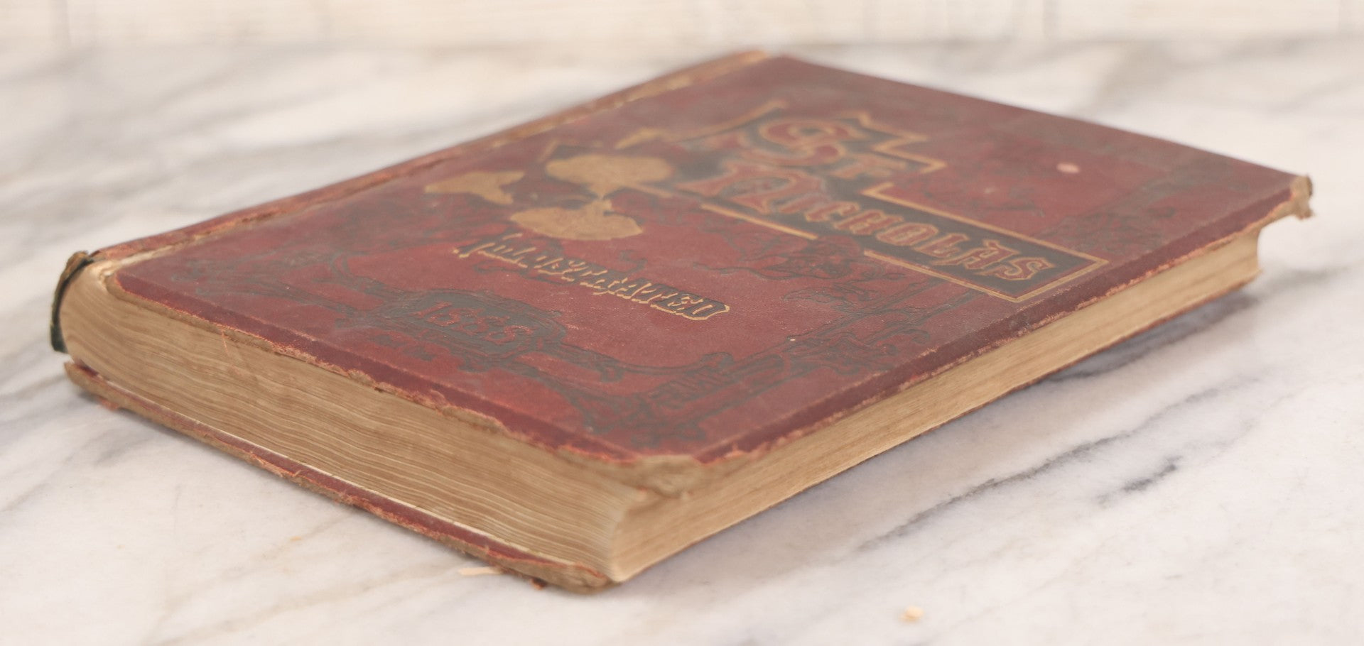 Lot 130 - "St. Nicholas: Volume XV. Part I. Six Months - November 1887 To April 1888" Antique Collected And Bound Editions Of St. Nicholas Children's Magazine Journal,  Engravings, Poetry And Prose, Printed By The Century Co