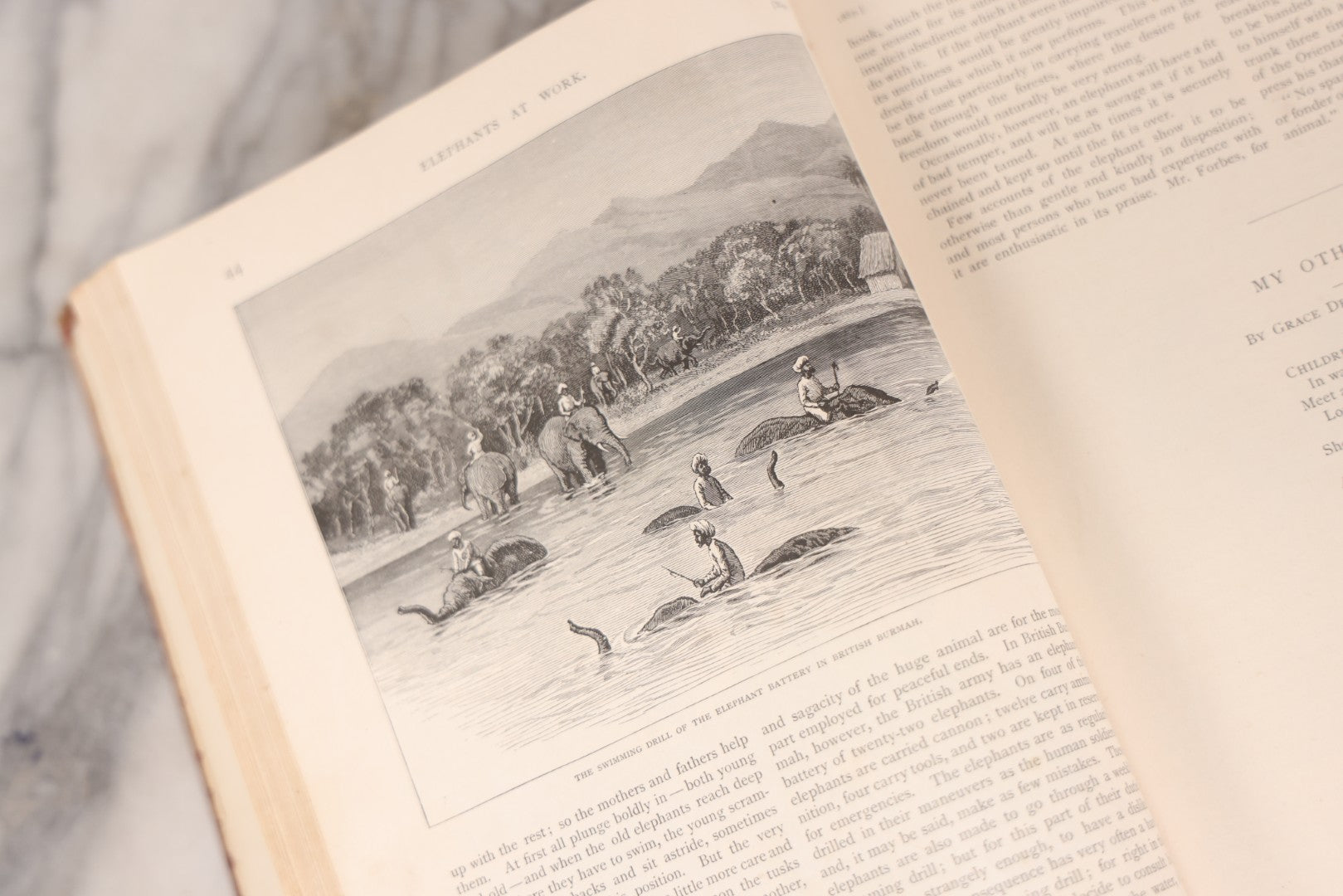 Lot 130 - "St. Nicholas: Volume XV. Part I. Six Months - November 1887 To April 1888" Antique Collected And Bound Editions Of St. Nicholas Children's Magazine Journal,  Engravings, Poetry And Prose, Printed By The Century Co