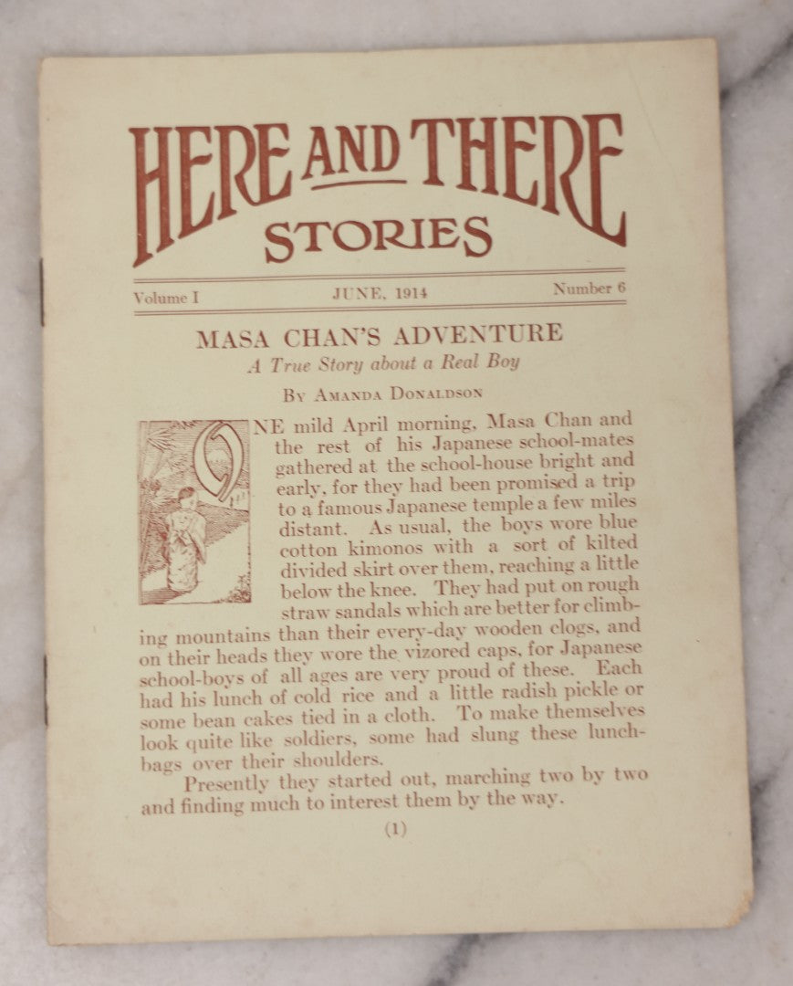 Lot 132 - Grouping Of Four "Here And There Stories" Children's Booklets, Circa 1915, Produced By The Woman's Board Of Missions, Boston, Massachusetts