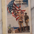 Lot 133 - "Your Flag And Mine" Antique Illustrated Booklet On The History Of The American Flag, Advertising On Back Cover For Hendlers Ice Cream: "On Your Way Take Home A Brick," Published By National Committee On Patriotic Literature, New York, 1917