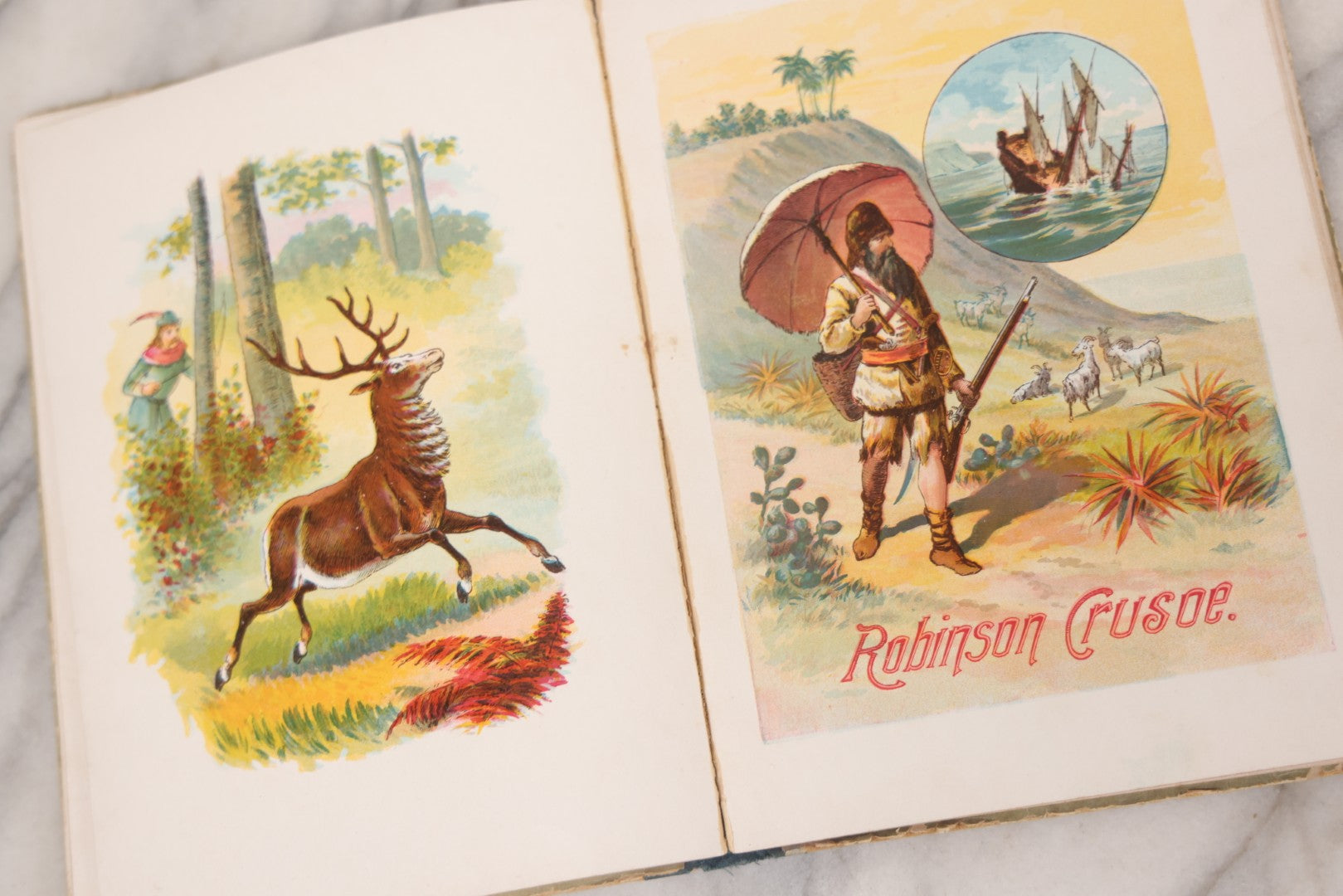 Lot 135 - Pair Of Antique Children's Books Including "Legends For Lionel In Pen & Pencil" By Walter Crane, Published By Cassell & Co. Limited, London, 1887, And "Wonderland Stories," Published By McLoughlin Bros., New York, 1897